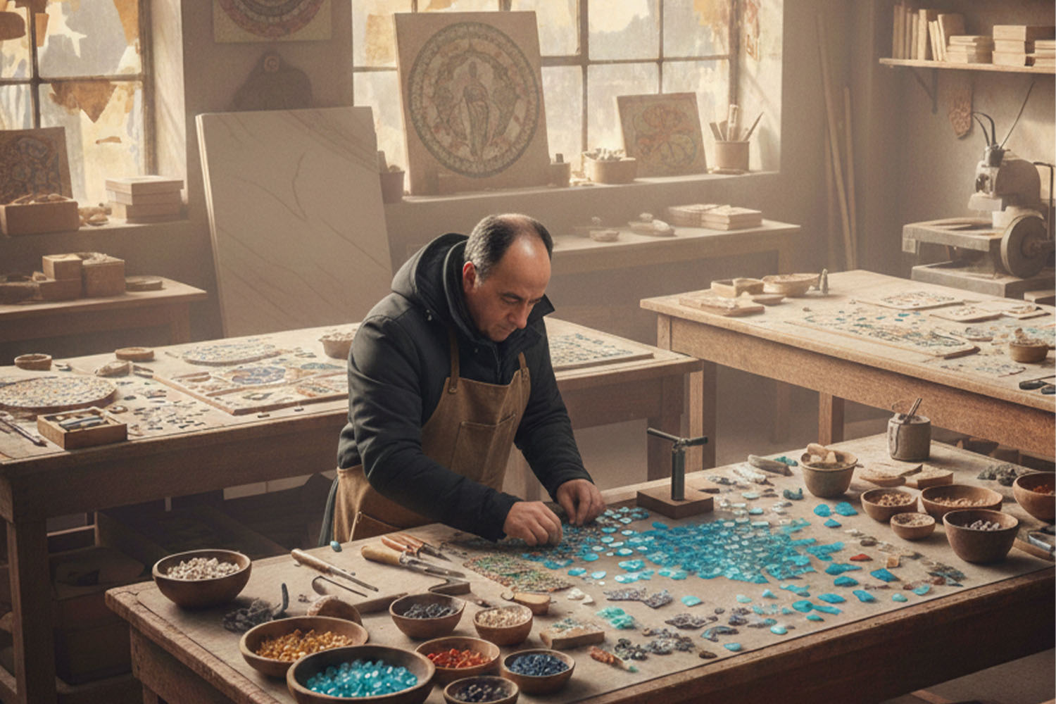 Mosaicimaio-laboratorio-pietra